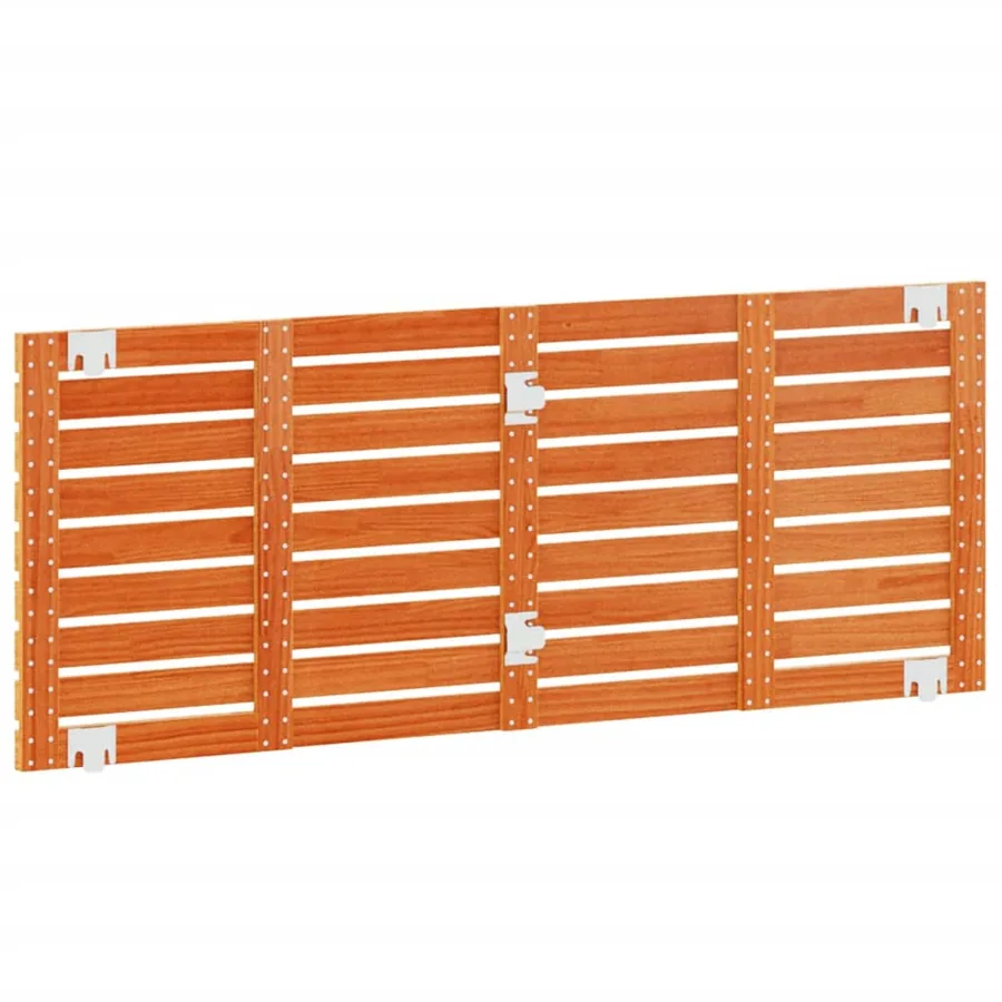 Tête de lit murale 166x3x63 cm Bois massif de pin - 6