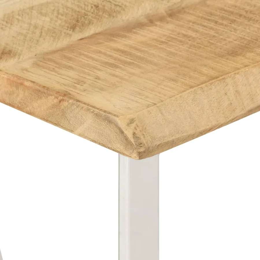 Table console à live edge 105x33x76 cm bois de manguier massif - 6