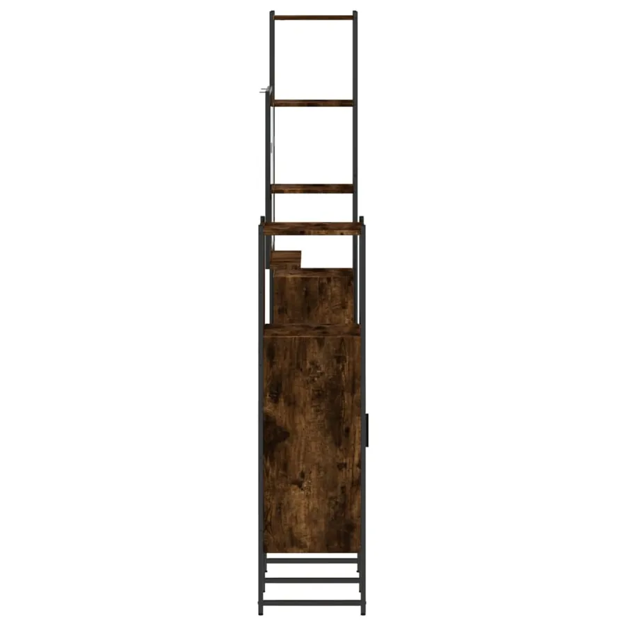 Ensemble d'armoires de salle de bain 4 pcs chêne fumé - 7