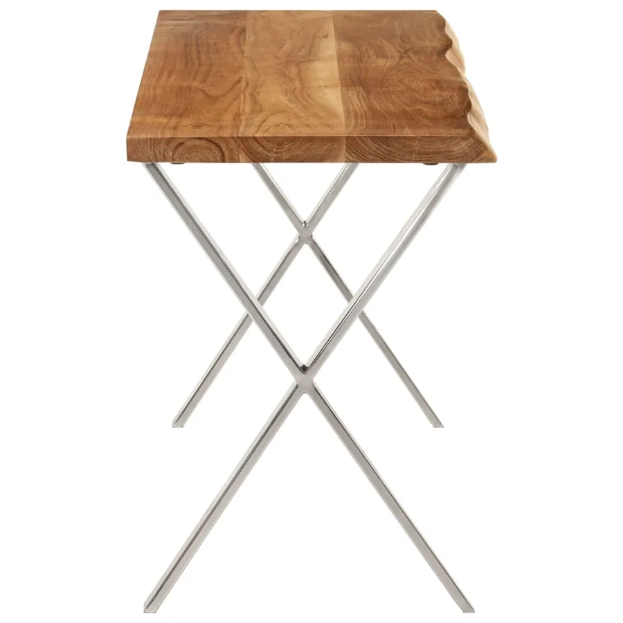 Banc avec bord vivant 105 cm bois d'acacia massif - 3