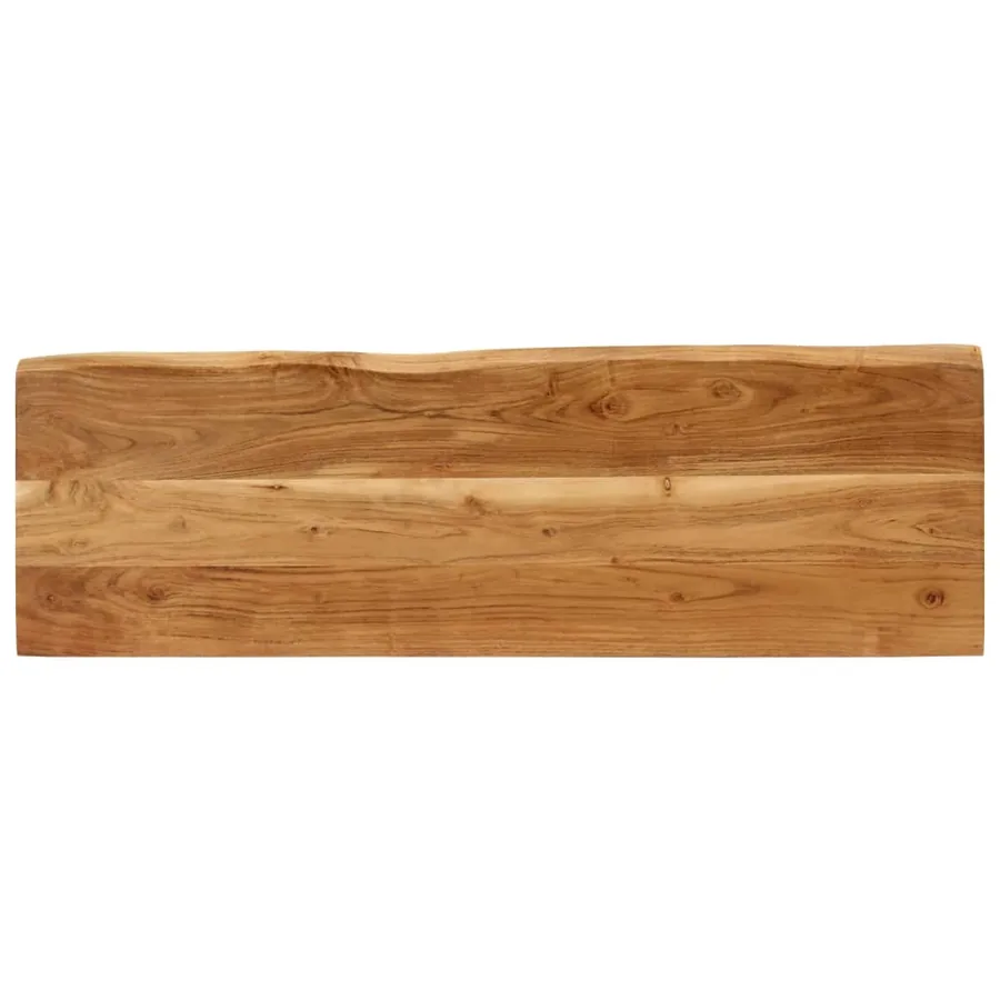 Banc avec bord vivant 105 cm bois d'acacia massif - 5