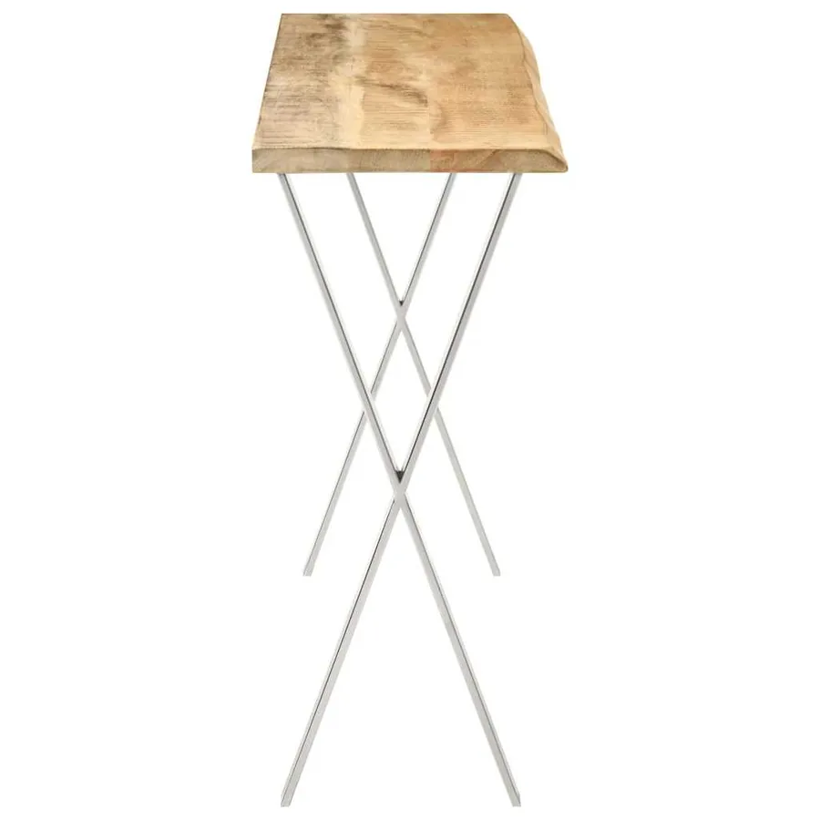 Table console à live edge 105x33x76 cm bois de manguier massif - 3