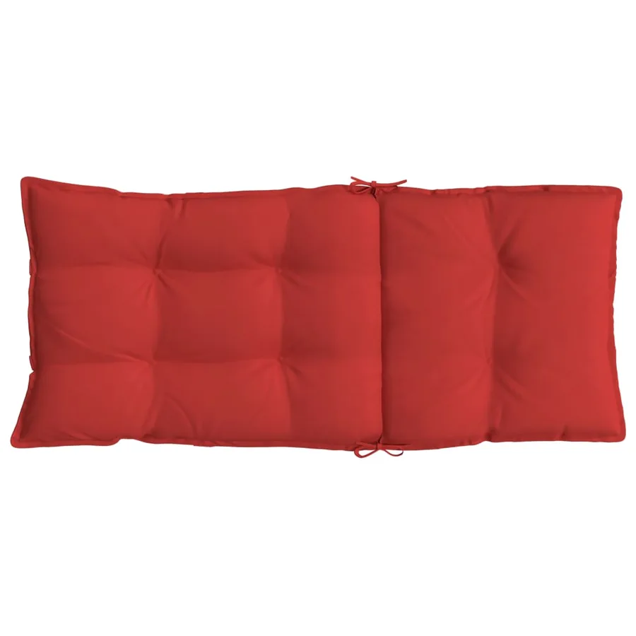 Coussins de chaise à dossier haut lot de 2 rouge tissu oxford - 7