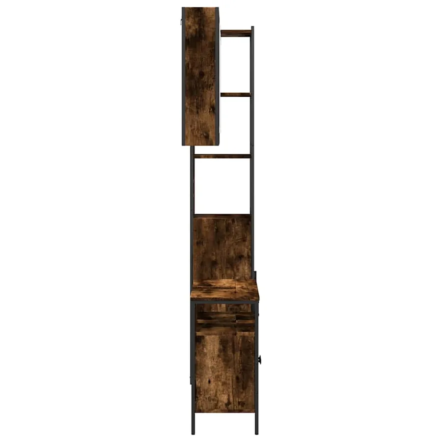 Ensemble d'armoires de salle de bain 3 pcs chêne fumé - 7