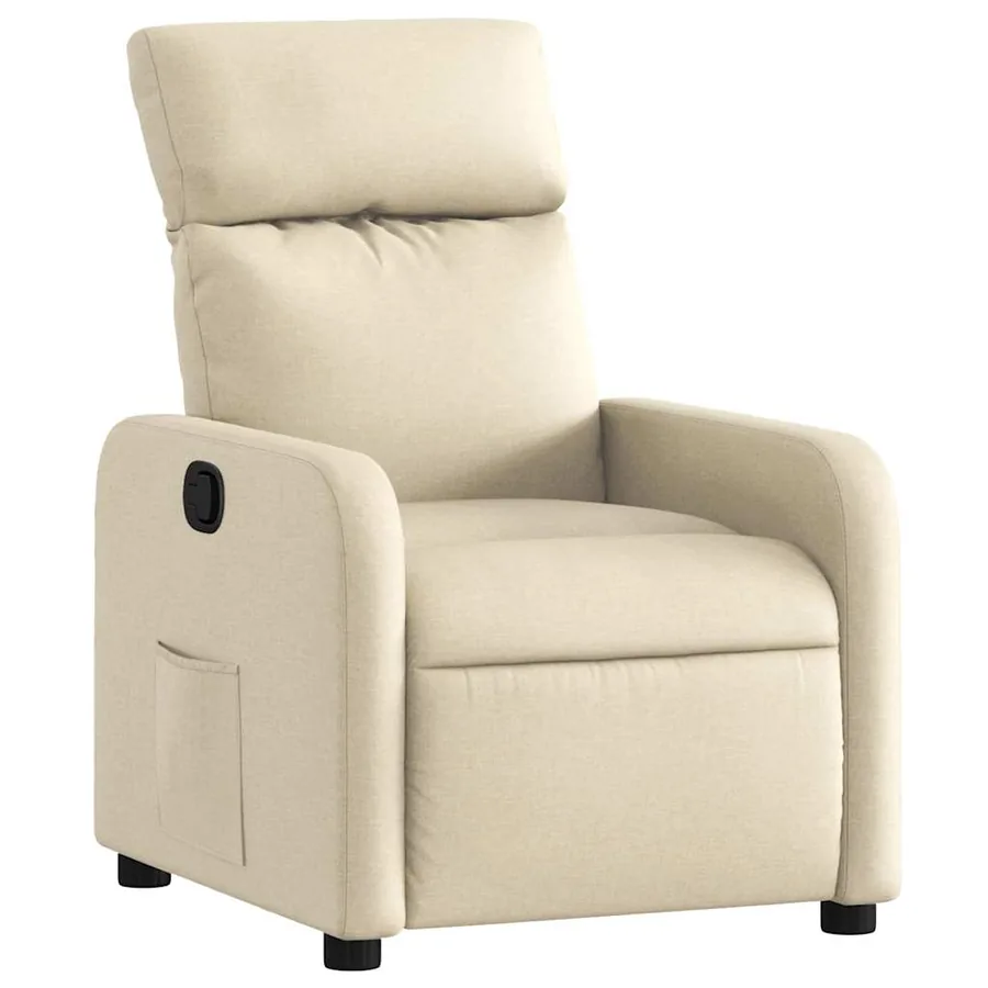 Fauteuil inclinable Crème Tissu - 2