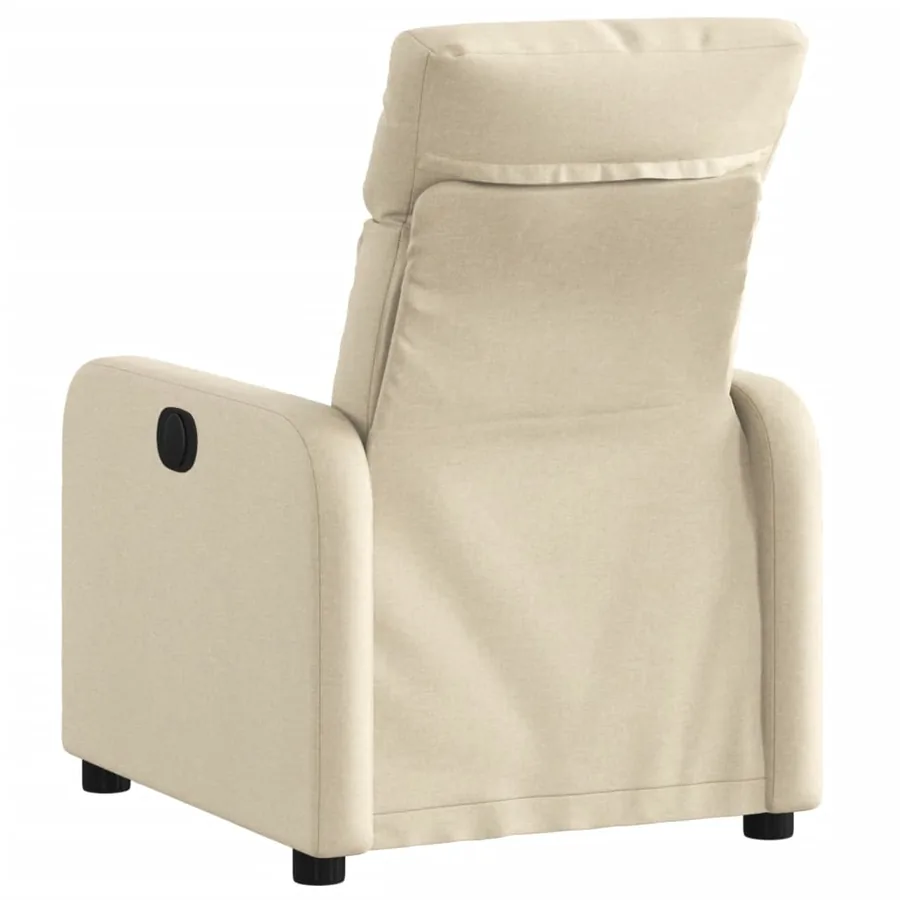 Fauteuil inclinable Crème Tissu - 3