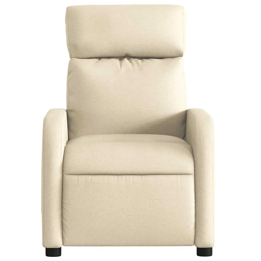 Fauteuil inclinable Crème Tissu - 6