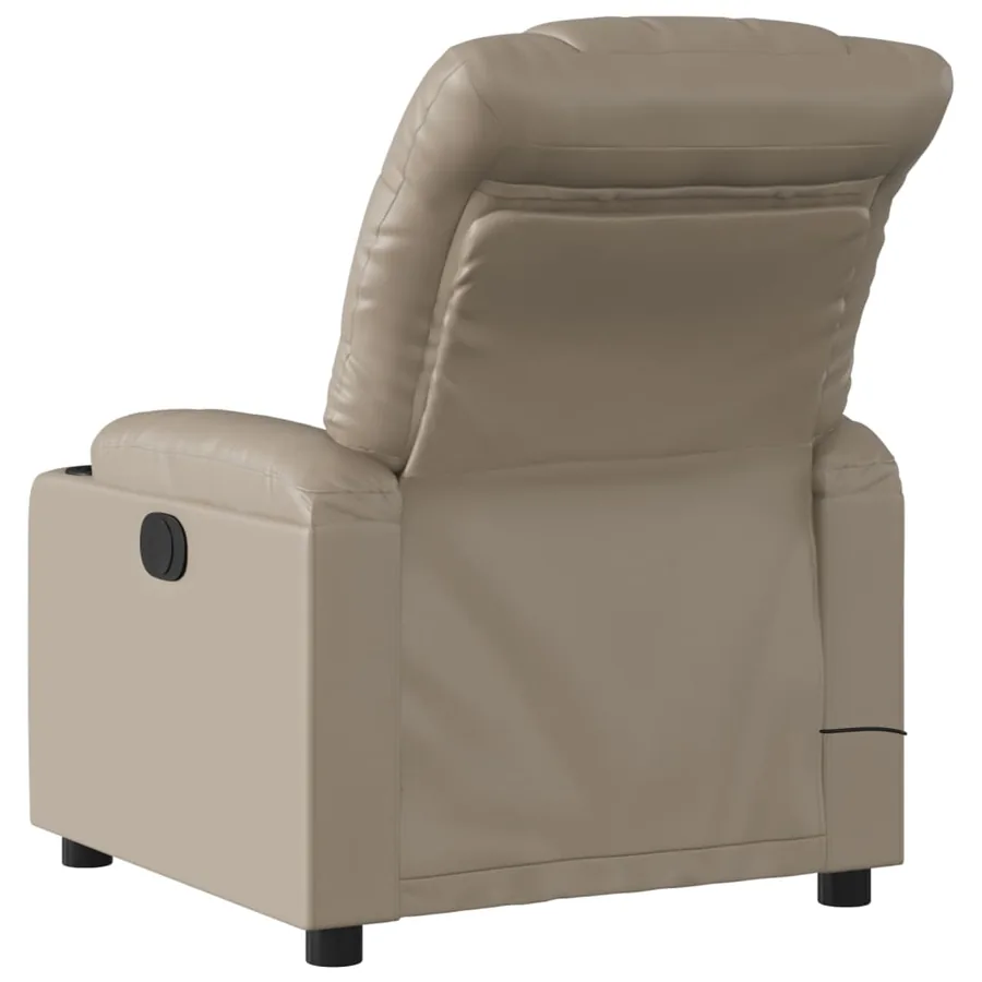 Fauteuil de massage inclinable Cappuccino Similicuir - 4