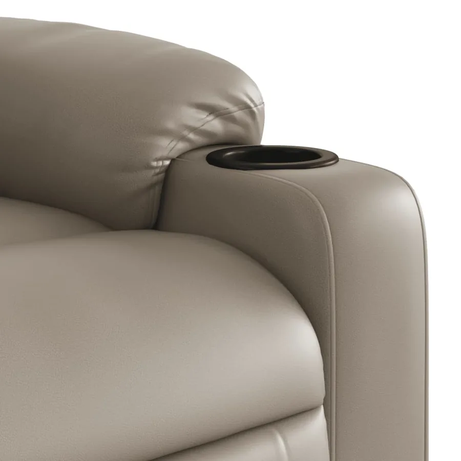 Fauteuil de massage inclinable Cappuccino Similicuir - 9