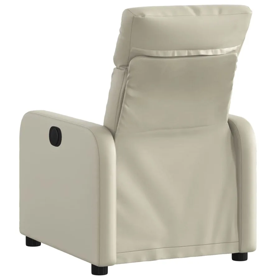Fauteuil inclinable Crème Similicuir - 3
