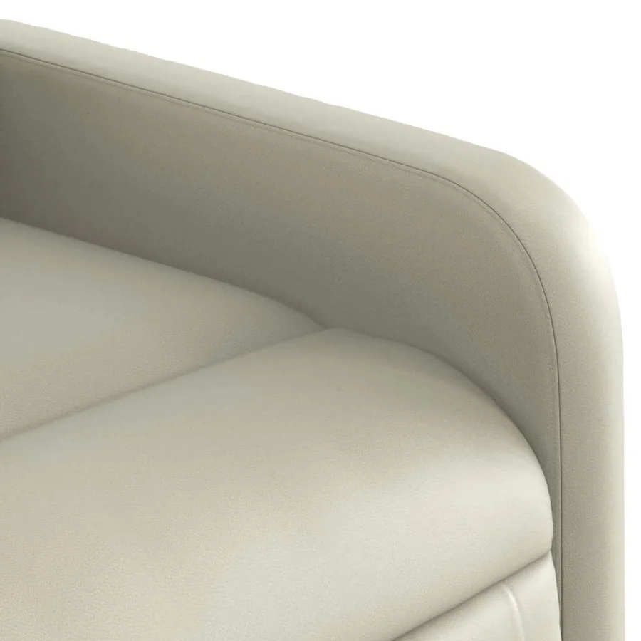 Fauteuil inclinable Crème Similicuir - 8
