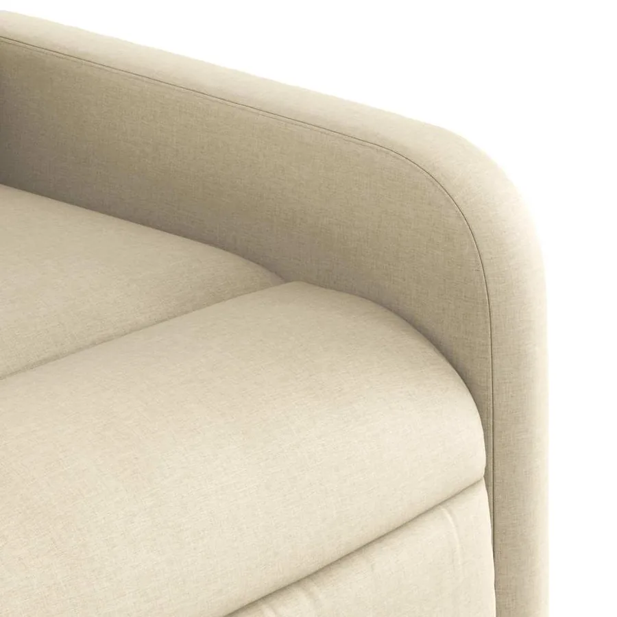 Fauteuil inclinable électrique Crème Tissu - 11