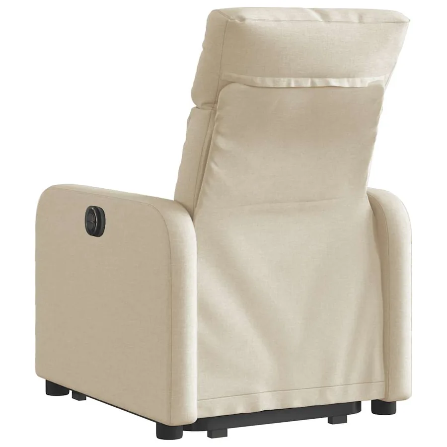 Fauteuil inclinable Crème Tissu - 5