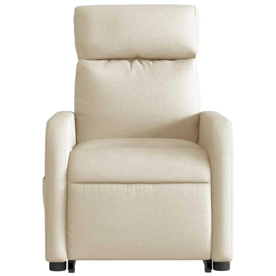Fauteuil inclinable Crème Tissu - 9