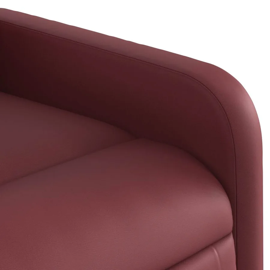 Fauteuil inclinable électrique Rouge bordeaux Similicuir - 11