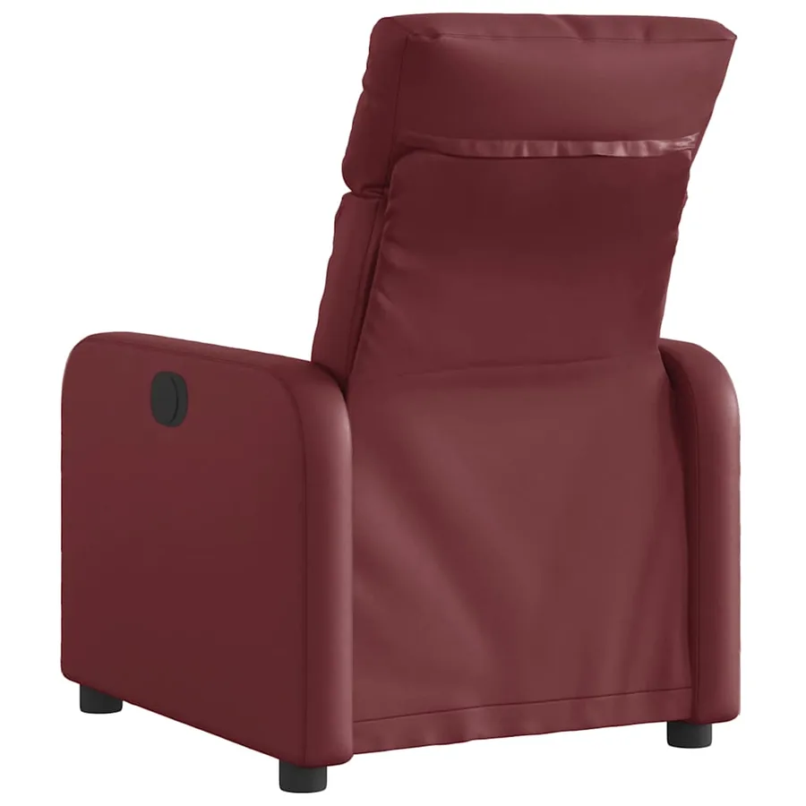 Fauteuil inclinable électrique Rouge bordeaux Similicuir - 5