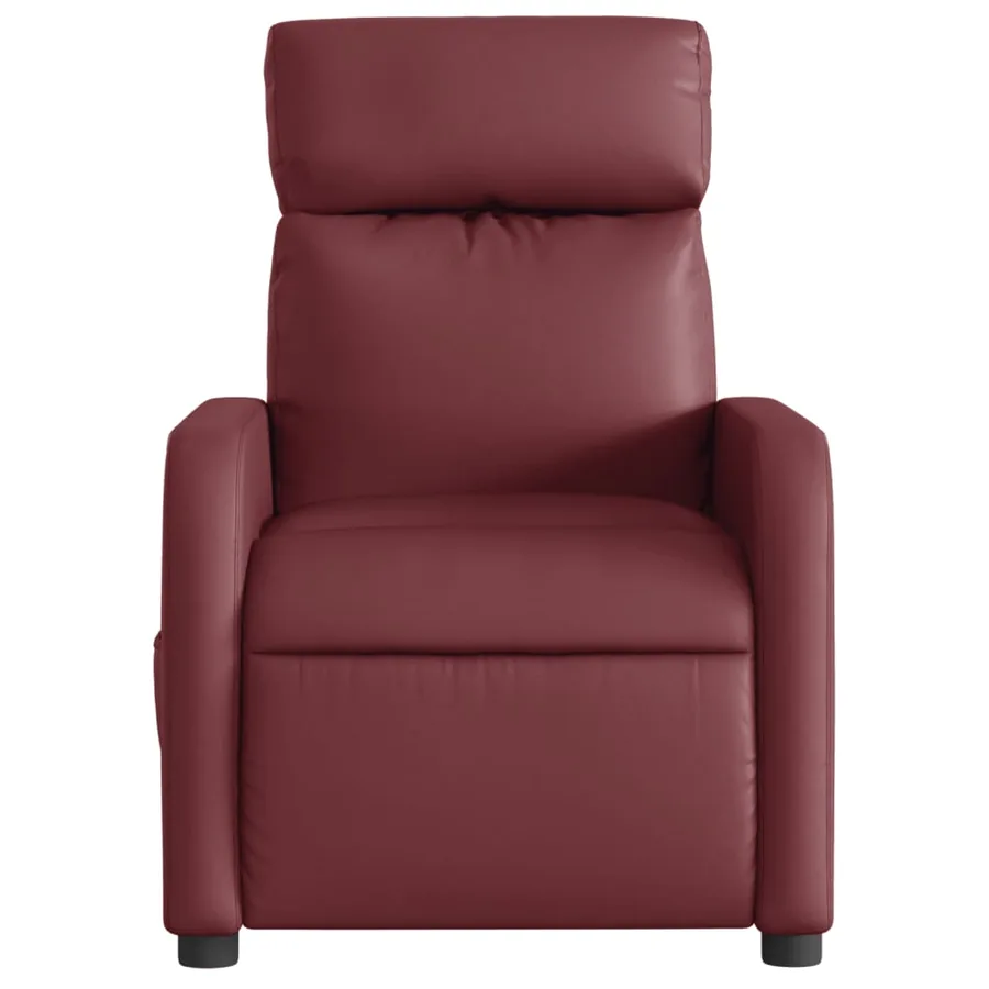 Fauteuil inclinable électrique Rouge bordeaux Similicuir - 9