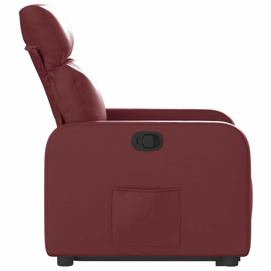 Fauteuil inclinable Rouge bordeaux Similicuir - 10