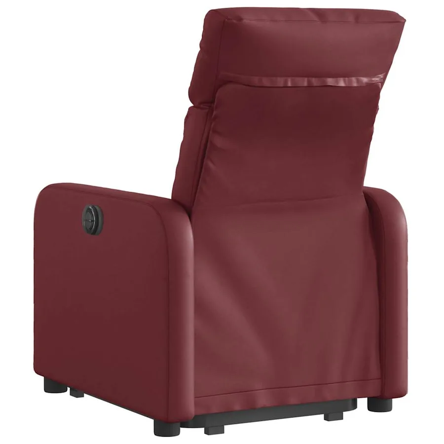 Fauteuil inclinable Rouge bordeaux Similicuir - 5