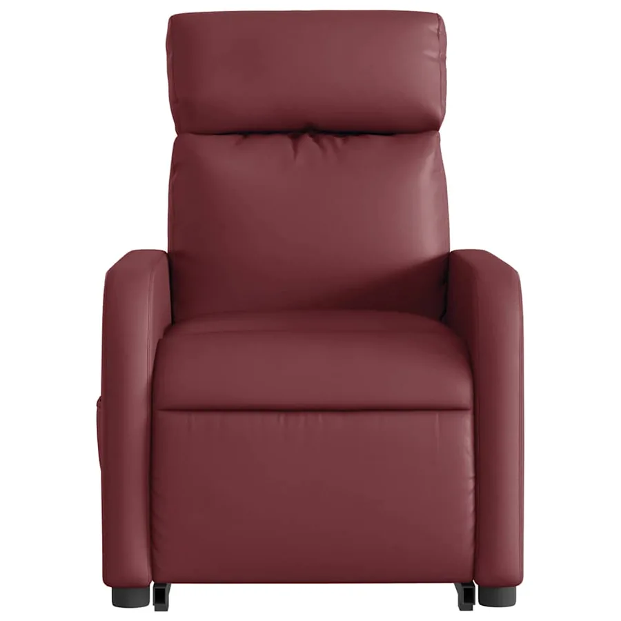 Fauteuil inclinable Rouge bordeaux Similicuir - 9