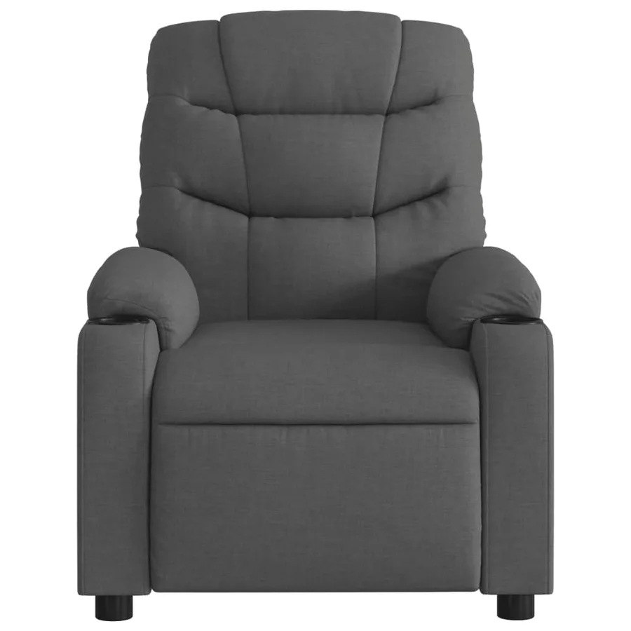 Fauteuil inclinable électrique Gris foncé Tissu - 9