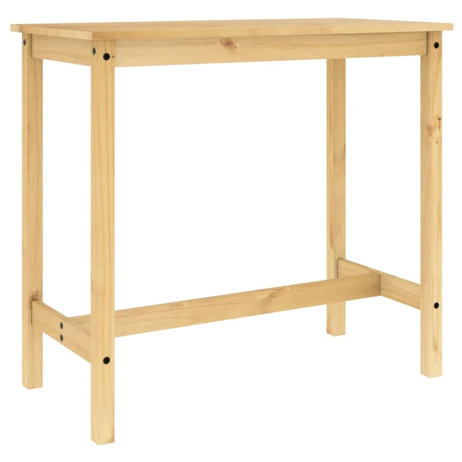 Ensemble de bar 5 pcs Bois de pin massif - 9