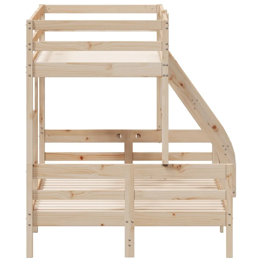 Lit superposé sans matelas 80x200/120x200 cm bois massif - 5