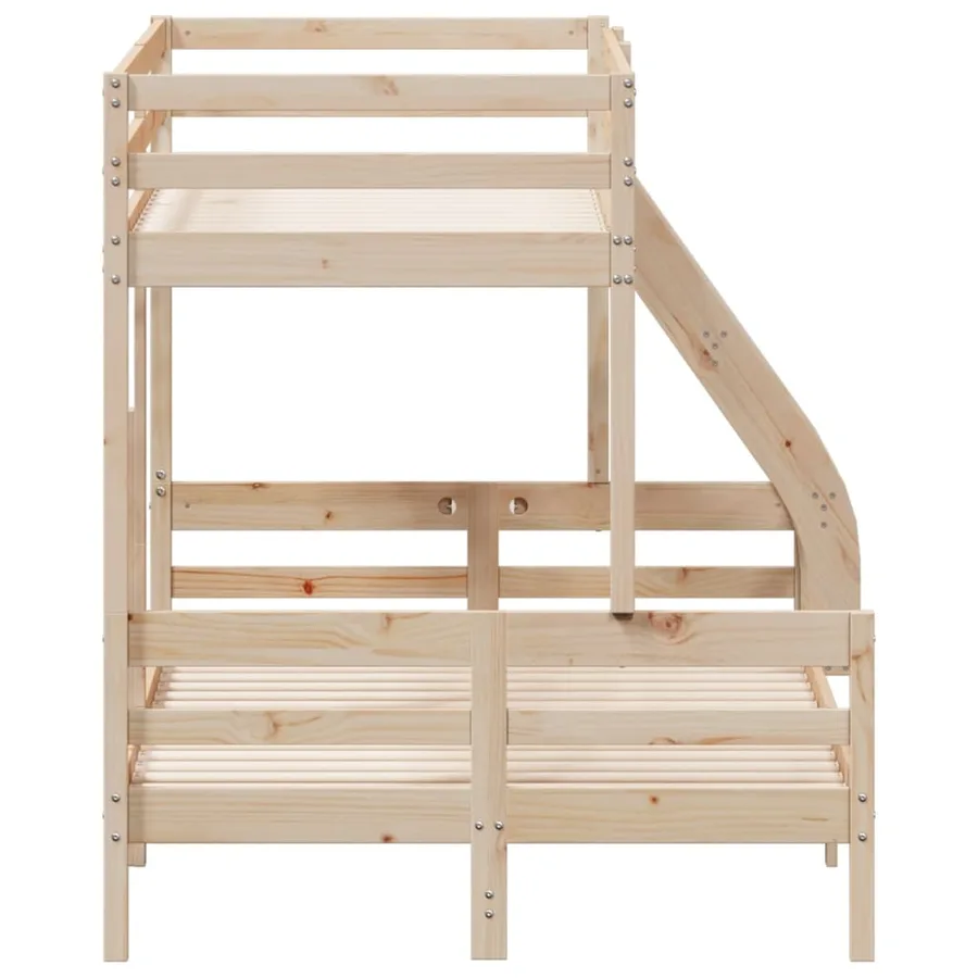 Lit superposé sans matelas 80x200/120x200 cm bois massif - 5