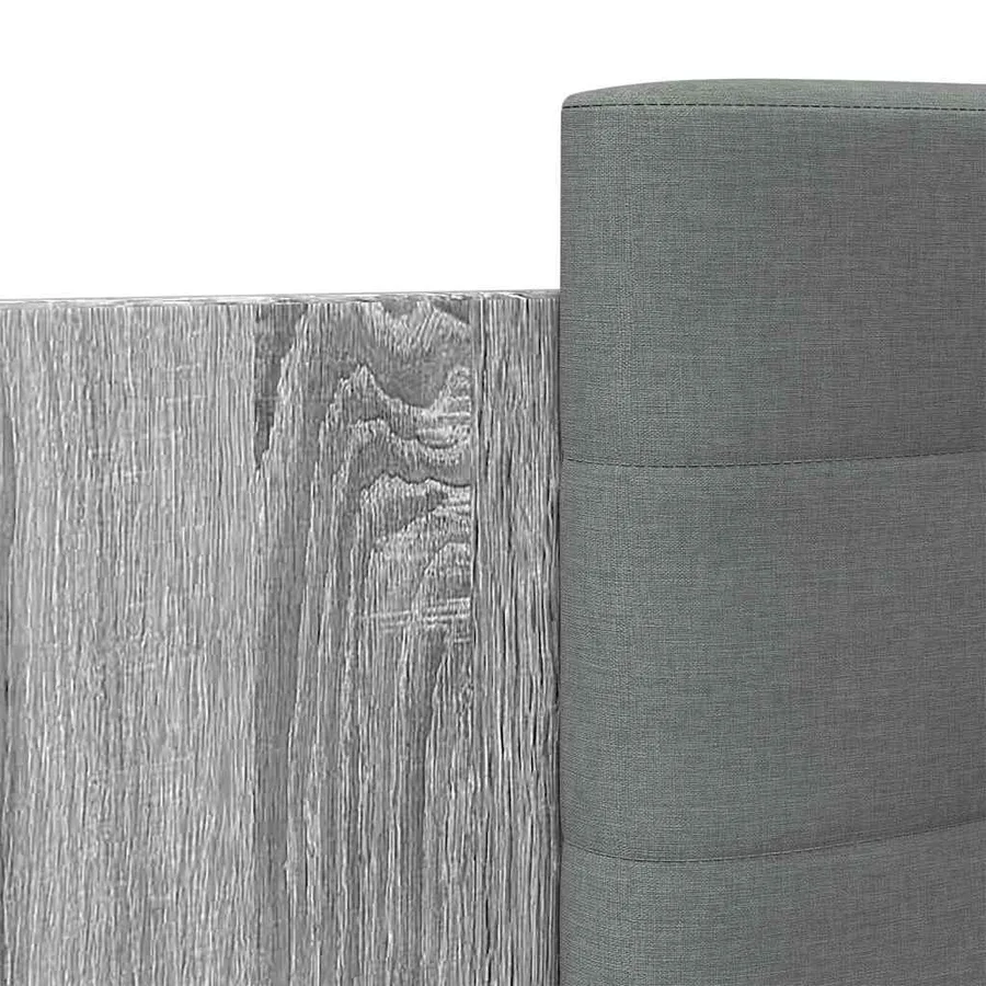 Cadre de lit sans matelas sonoma gris 140x200 cm - 7