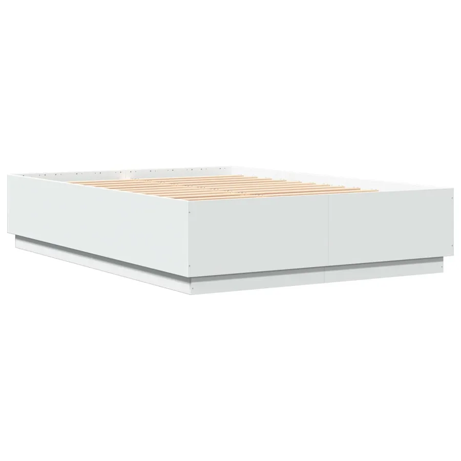 Cadre de lit sans matelas blanc 150x200 cm - 3