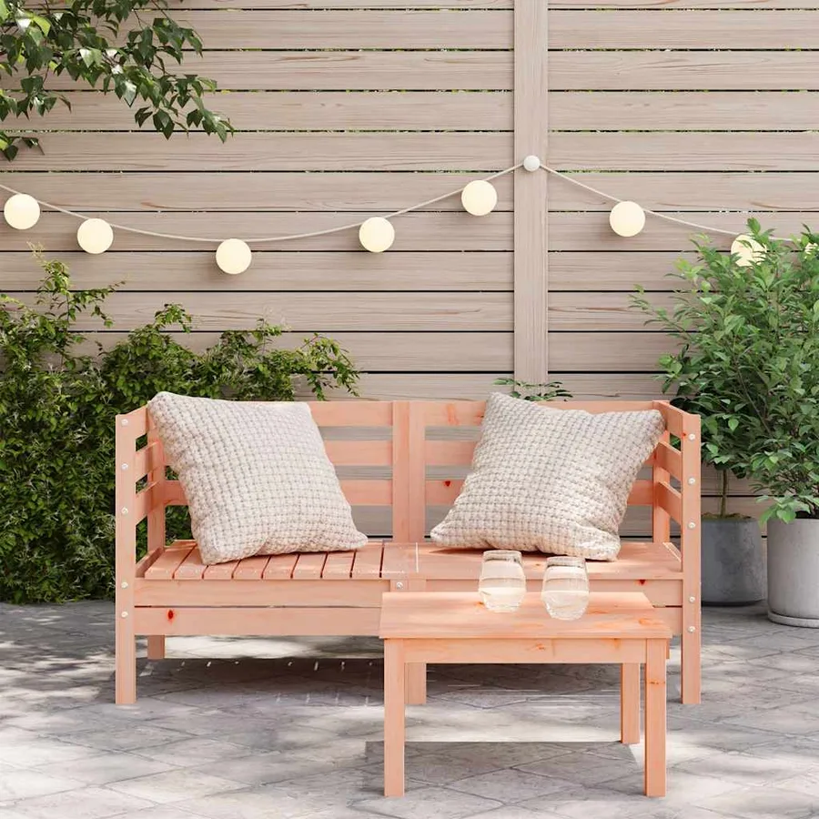 Canapés d'angle de jardin 2 pcs bois massif douglas - 3