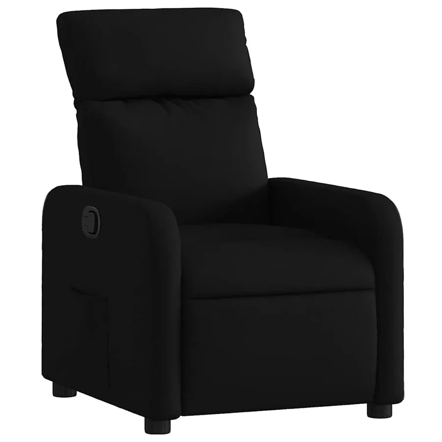 Fauteuil inclinable Noir Tissu - 2