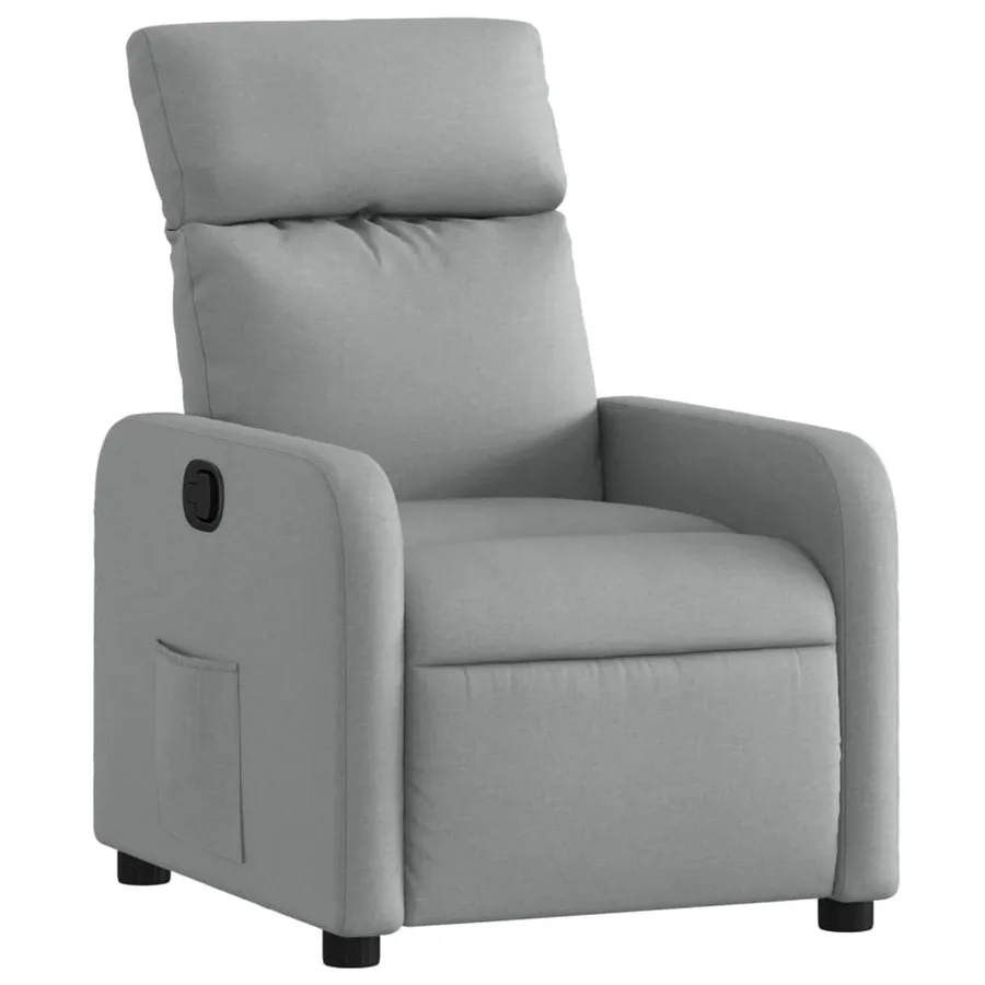 Fauteuil inclinable Gris clair Tissu - 2
