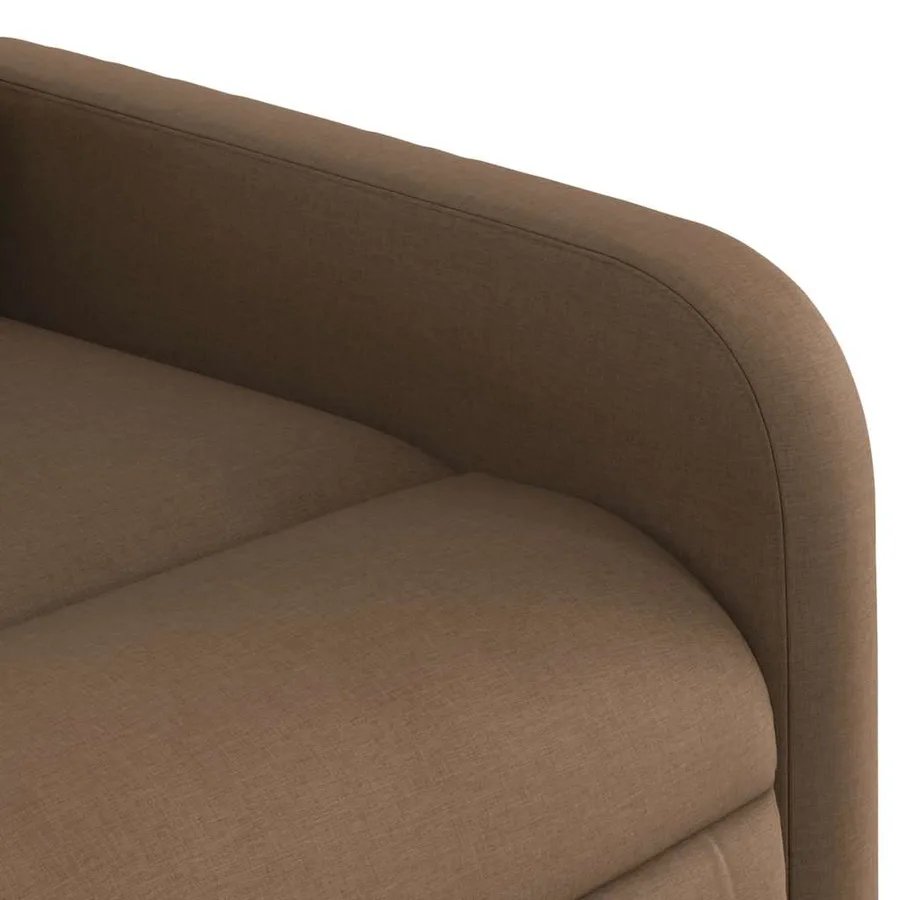 Fauteuil de massage inclinable Marron Tissu - 11