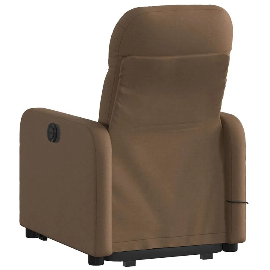 Fauteuil de massage inclinable Marron Tissu - 5