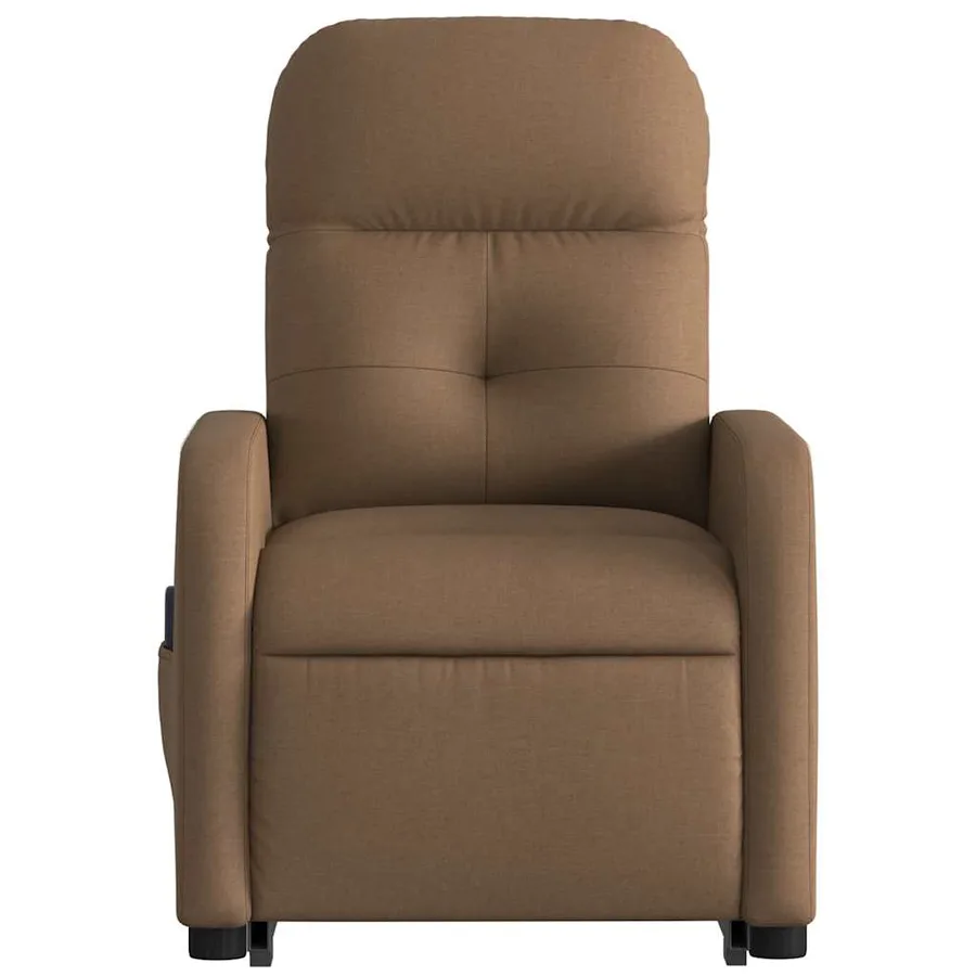 Fauteuil de massage inclinable Marron Tissu - 9