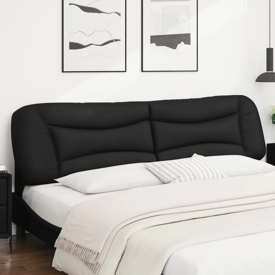 Coussin de tête de lit Hvar noir 200 cm similicuir - 3
