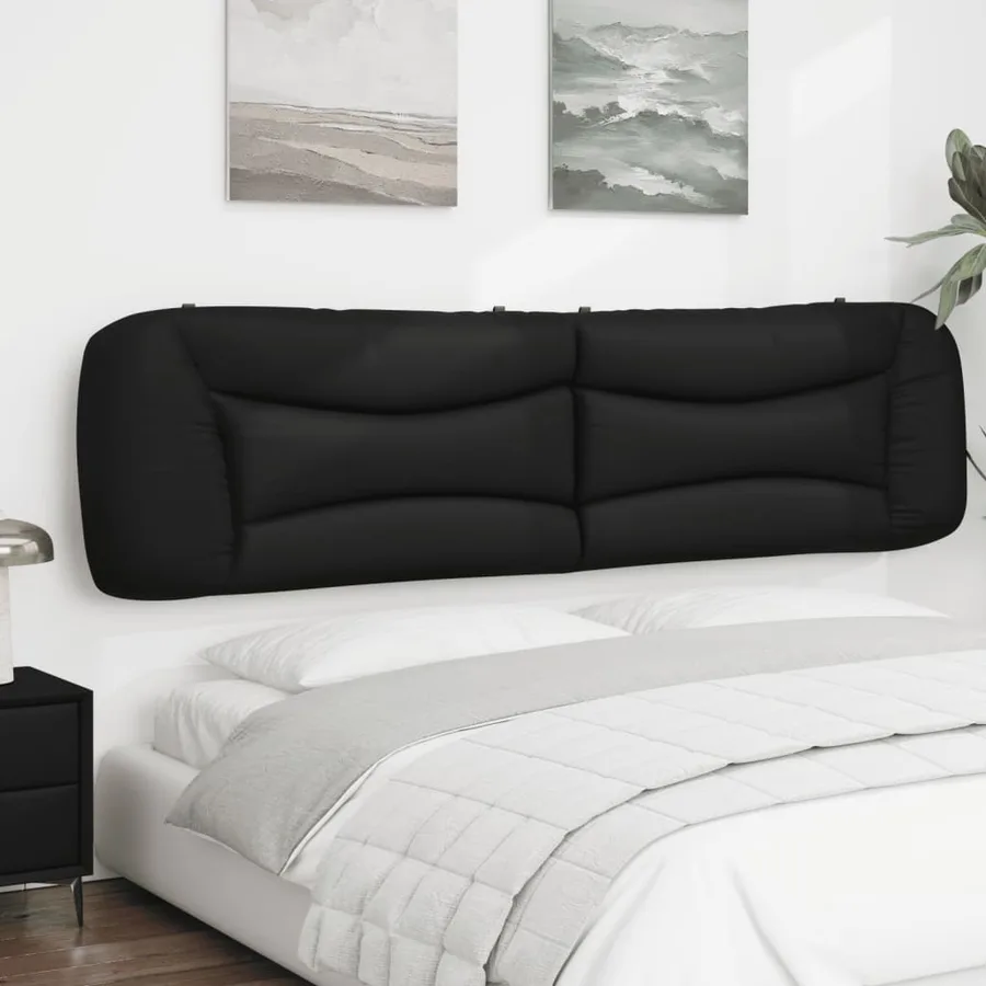 Coussin de tête de lit Hvar noir 200 cm similicuir - 4