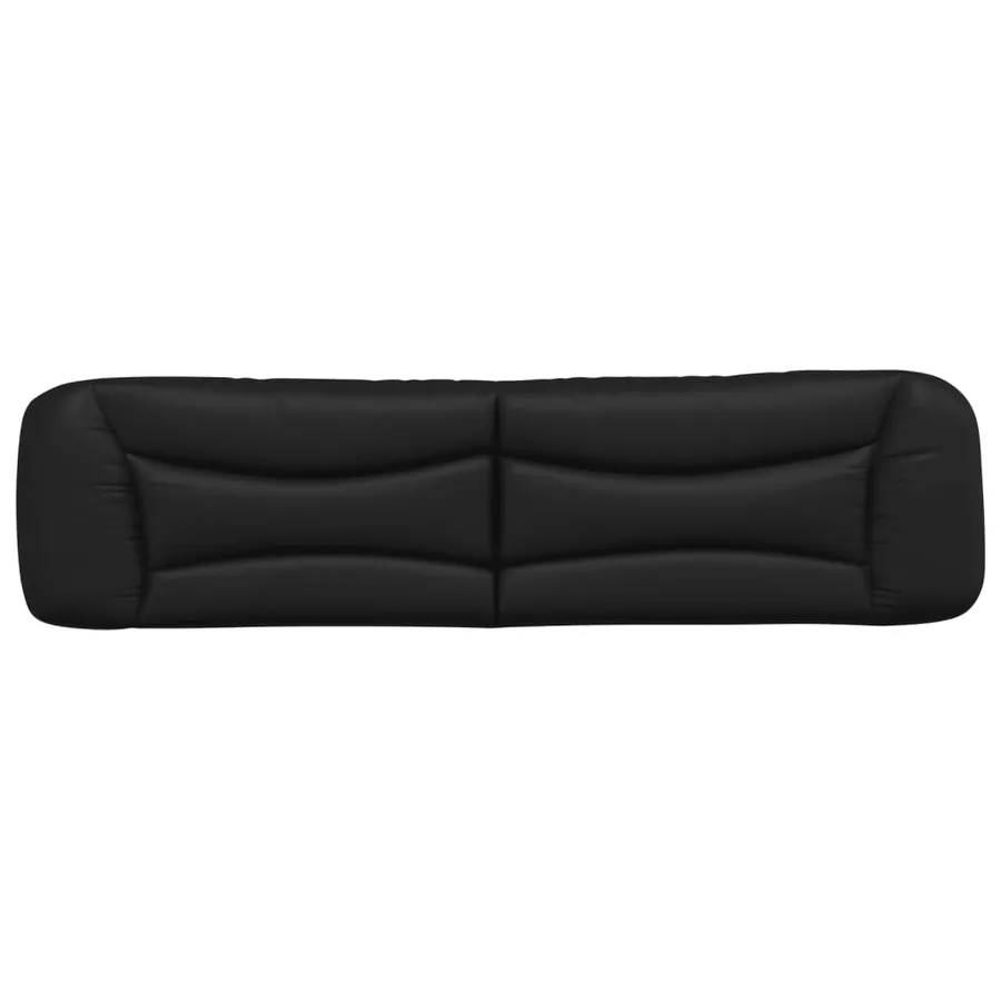 Coussin de tête de lit Hvar noir 200 cm similicuir - 5