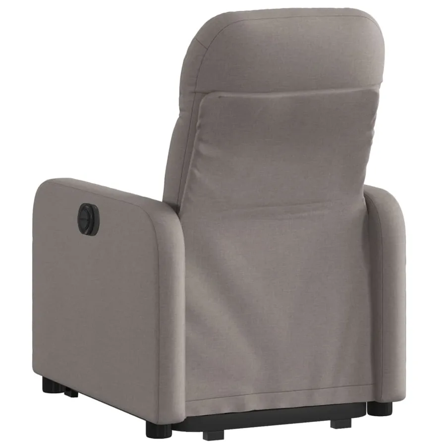 Fauteuil inclinable électrique taupe tissu - 4