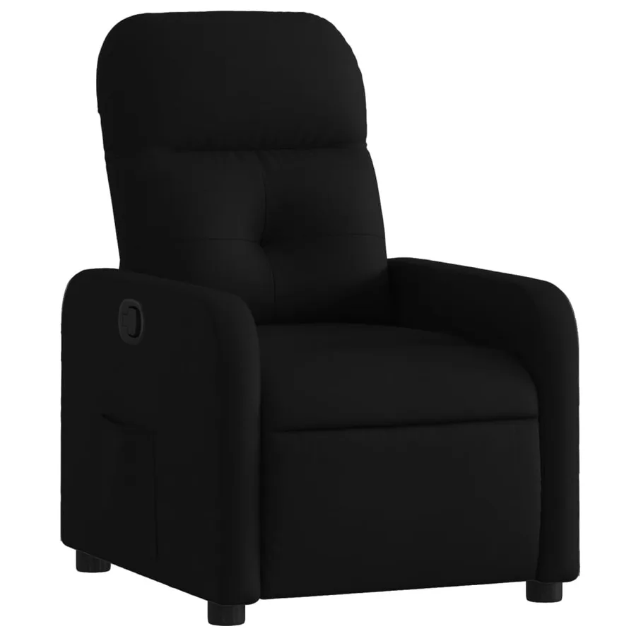Fauteuil inclinable Noir Tissu - 2