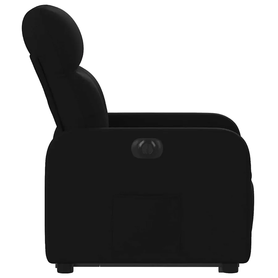 Fauteuil inclinable électrique noir tissu - 10