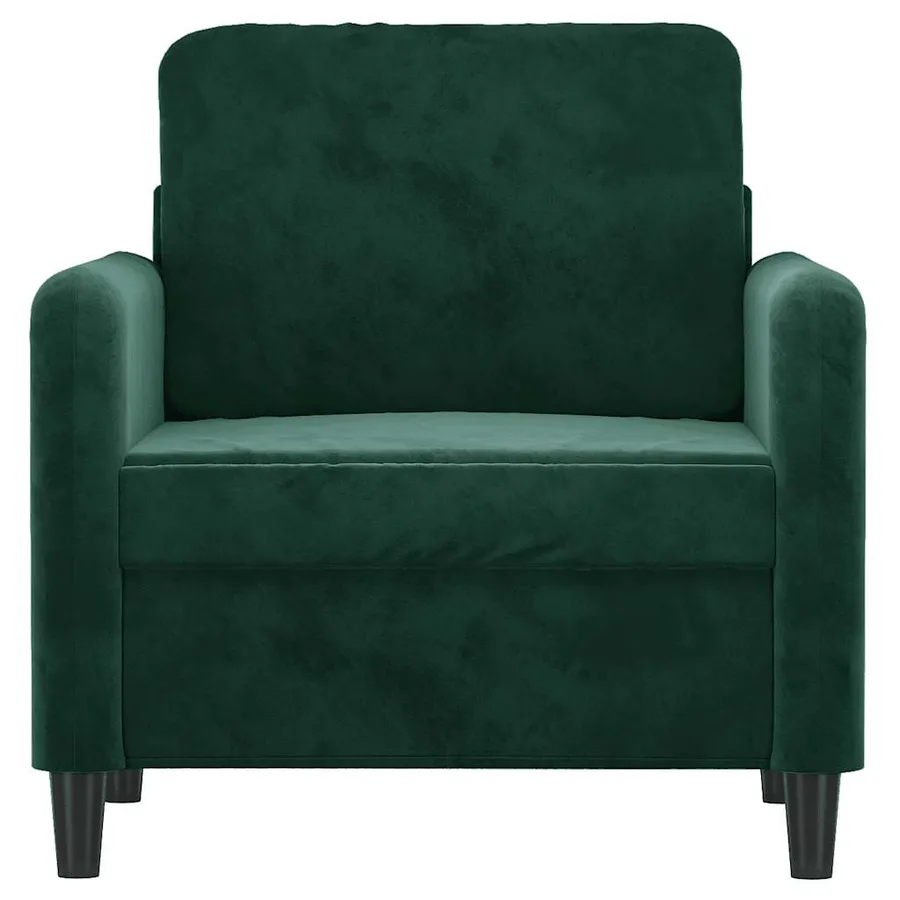 Fauteuil Vert foncé 60 cm Velours - 3