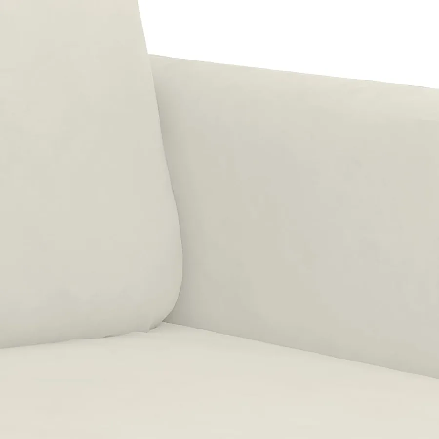 Fauteuil Crème 60 cm Velours - 6