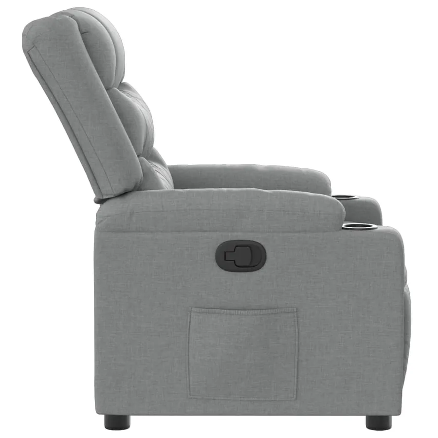 Fauteuil inclinable Gris clair Tissu - 7
