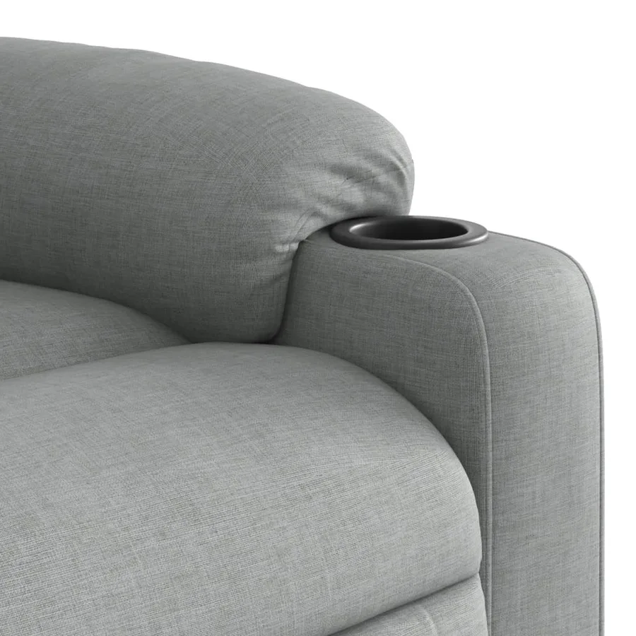 Fauteuil inclinable Gris clair Tissu - 8