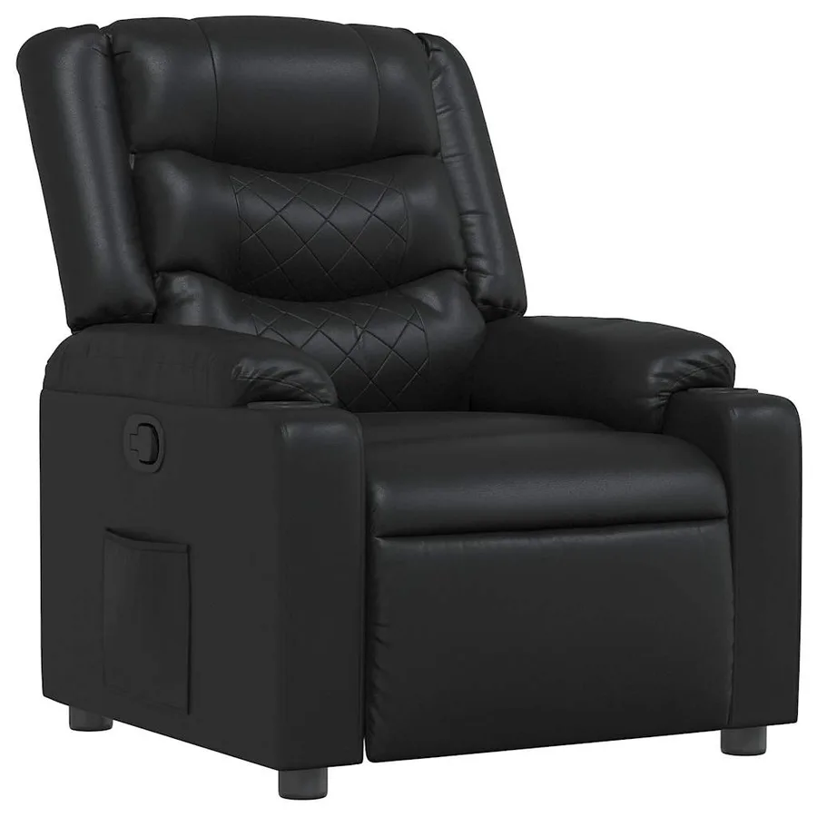 Fauteuil inclinable Noir Similicuir - 2