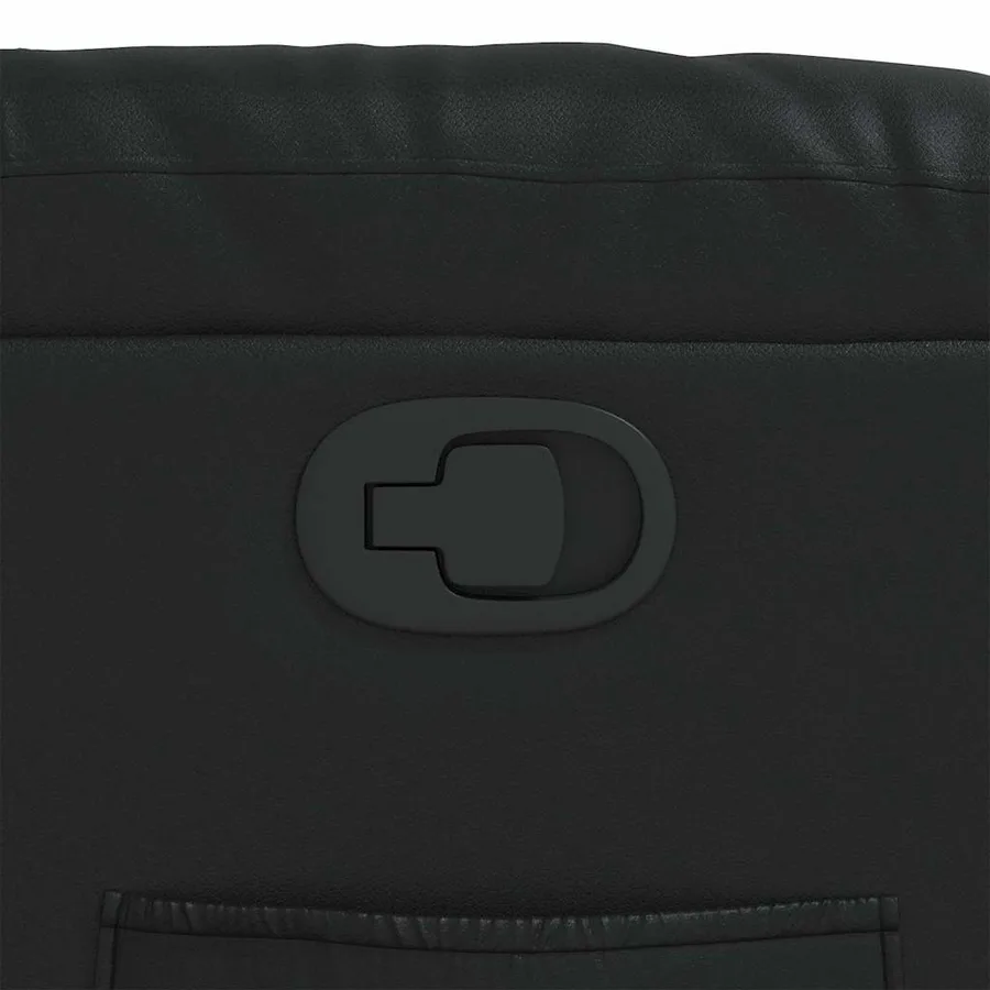 Fauteuil inclinable Noir Similicuir - 9