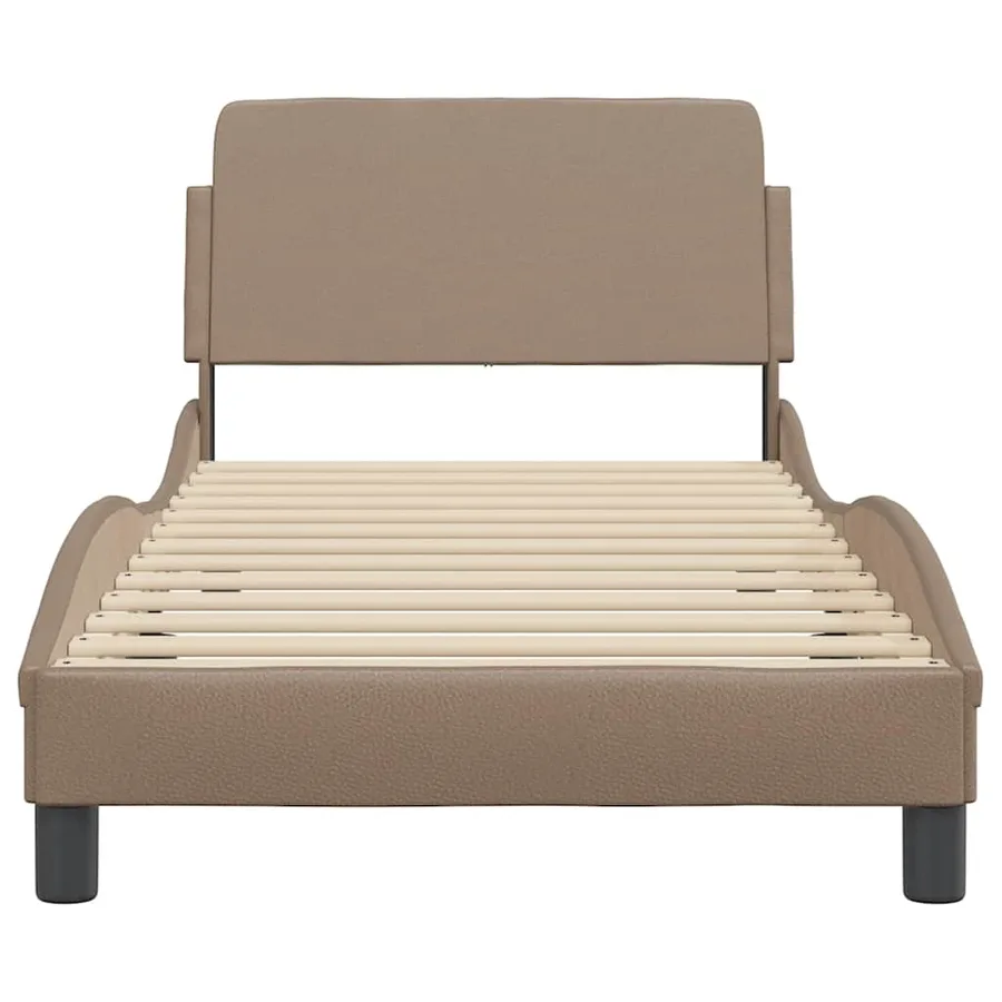 Cadre de lit Dover cappuccino 90x190 cm similicuir - 4