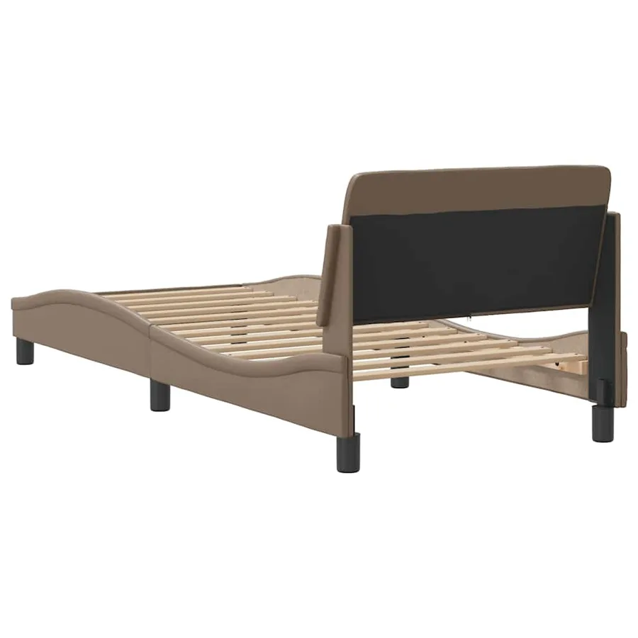 Cadre de lit Dover cappuccino 90x190 cm similicuir - 6